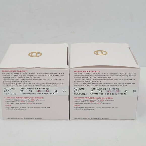 LOreal Paris Wrinkle Expert Anti-Wrinkle Intensive Day Cream 50ml Set of 2 NIB - Picture 4 of 5
